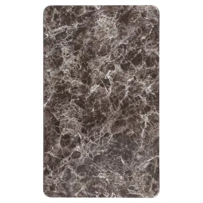 Flash Furniture 24" X 42" Rectangular Gray Marble Laminate Table Top In Brown