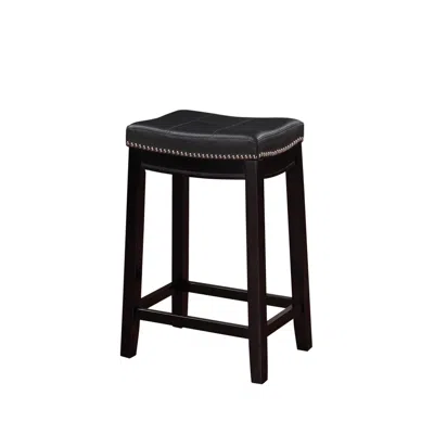 Linon Claridge Black Counter Stool In Black