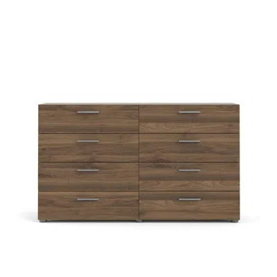 Tvilum Austin 8 Drawer Double Dresser, Walnut