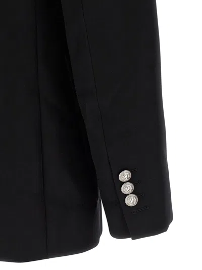 Balmain Black Wool Blazer In Black