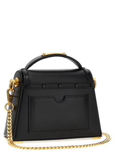 Balmain B-buzz Dynasty Small Handbag In Black