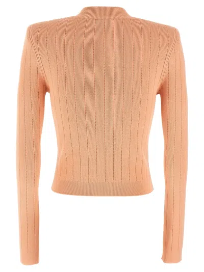 Balmain Chiocciola Cardigan In Neutral