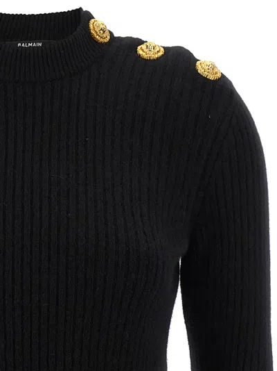 Balmain Suéter Cuello Redondo - Negro In Black