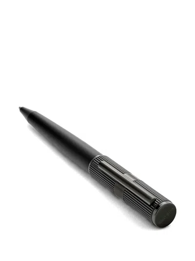 Hugo Boss Embossed-logo Notebook And Pen Set In Gray