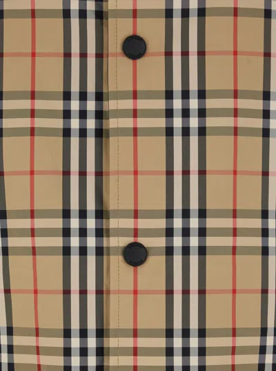 Burberry Reversible Waterproof Jacket In Brown