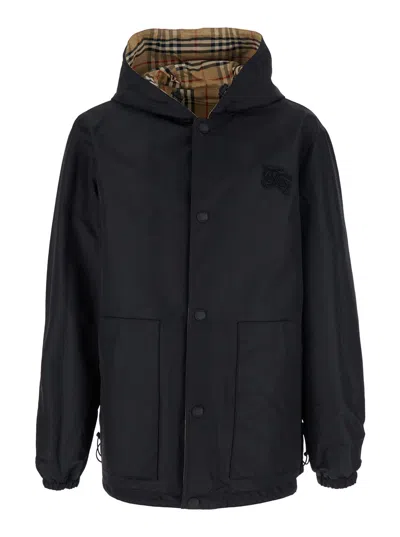 Burberry Reversible Waterproof Jacket In Brown