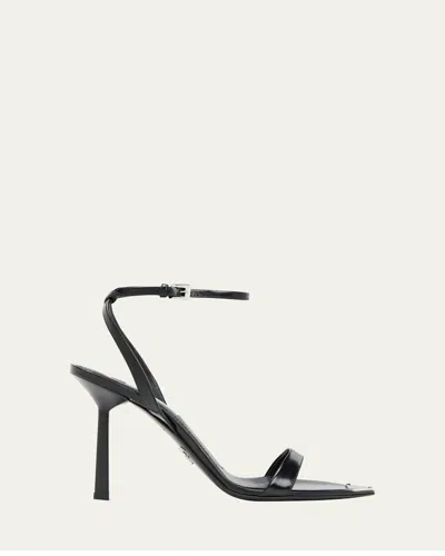 Prada Stylish Pointed Toe Sandals For Women In Black