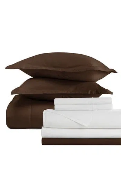 Ienjoy Home Premium Comforter & Sheet Bed In A Bag Set In Brown