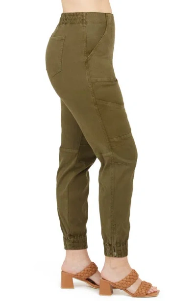 Spanx Stretch Twill Jogger Pants In Green