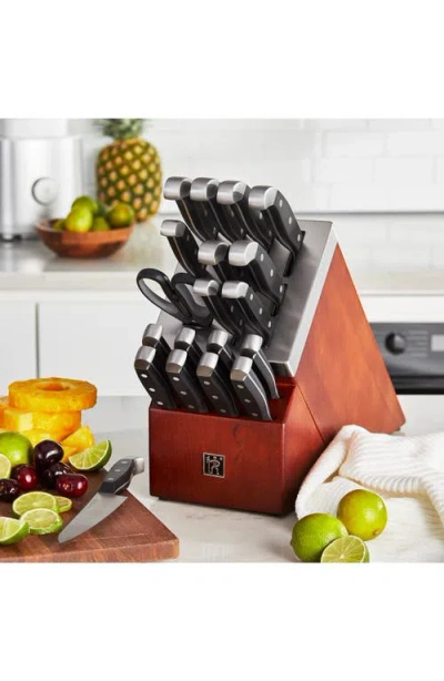 Henckels Cutlery Statement Knife Block 20-piece Set In Silver