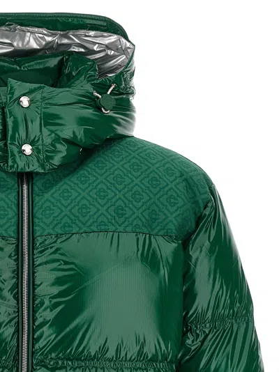 Casablanca Down-filled Relaxed Fit Puffer Jacket In Green