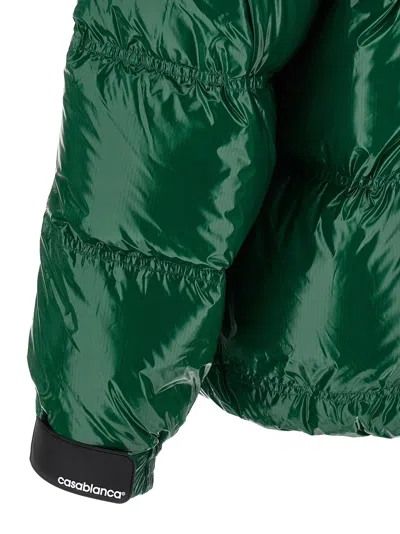 Casablanca Down-filled Relaxed Fit Puffer Jacket In Green