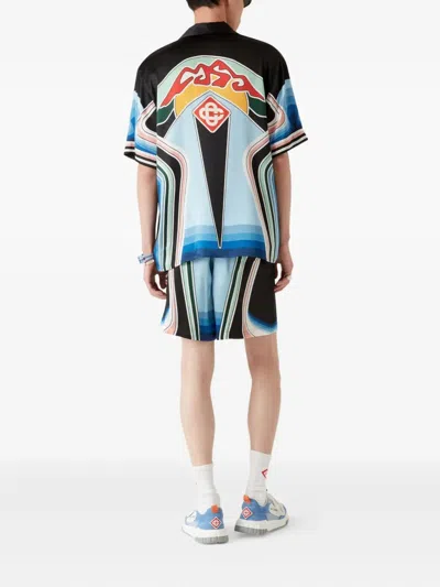 Casablanca Graphic Mountain Print Shirt In Multi