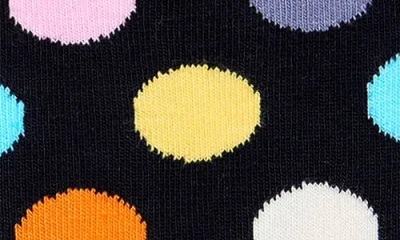 Happy Socks Big Dot Socks In Black