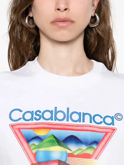 Casablanca Regular Fit T-shirt In White