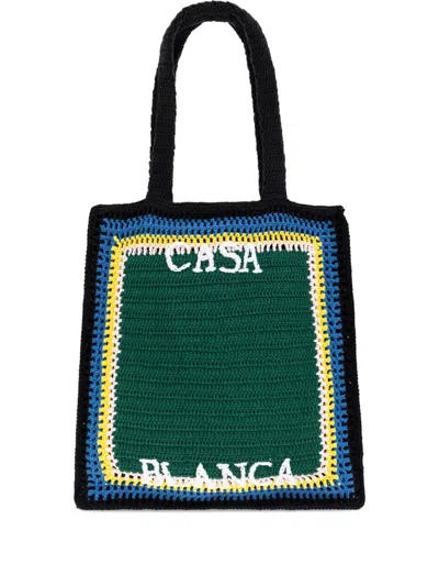 Casablanca Women Crochet Shoulder Bag In Multi