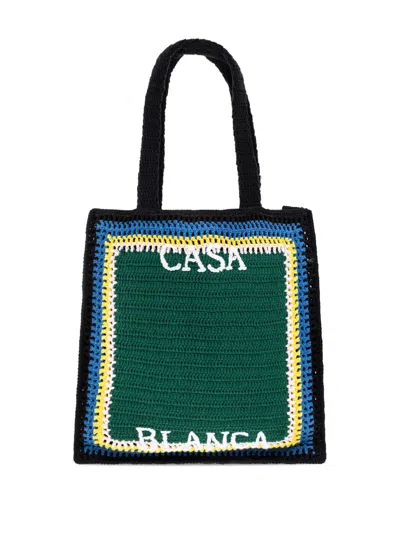 Casablanca Women Crochet Shoulder Bag In Multi