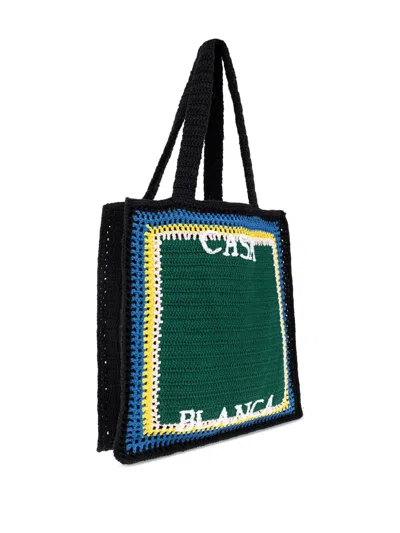 Casablanca Women Crochet Shoulder Bag In Multi