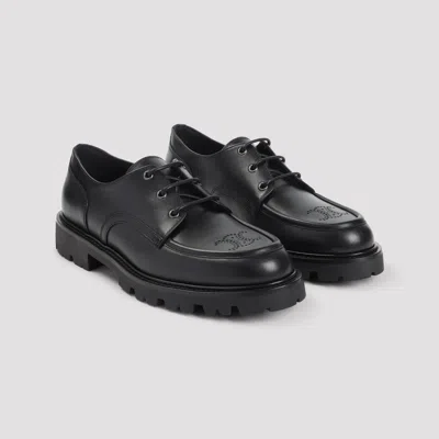 Celine Derby Margaret Leather Lace-up Shoes In Animal Print | ModeSens