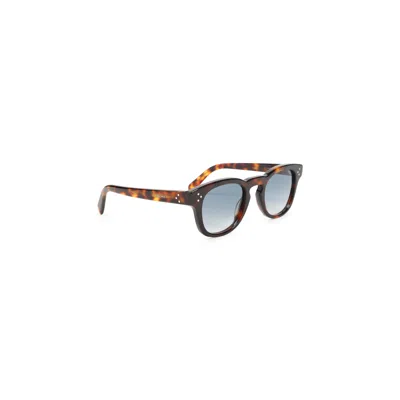 Celine Square Tortoiseshell Sunglasses Gradient Lenses In Brown