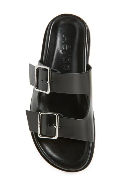 Aeyde Meena Suede Cow Leather Sandals Black