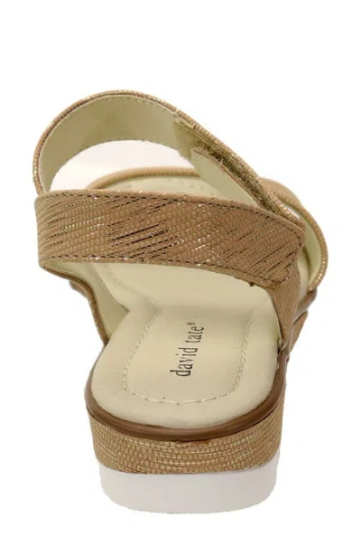 David Tate Scala Slingback Sandal In Neutral