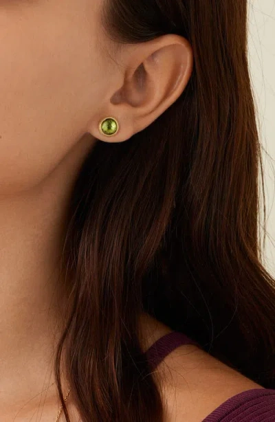 Marco Bicego 18k Yellow Gold Jaipur Color Peridot Stud Earrings In Gold