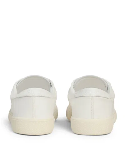 Celine Men Lou Low-top Lace-up Sneaker With Triomphe Application In Canvas And Calfskin In Animal Print