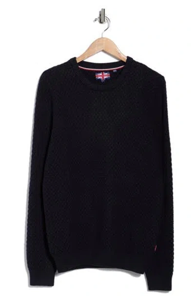 Soul Of London Cotton Crewneck Sweater In Blue