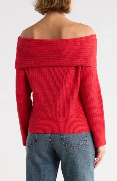 Rdi Marylin Cowl Neck Sweater In Red
