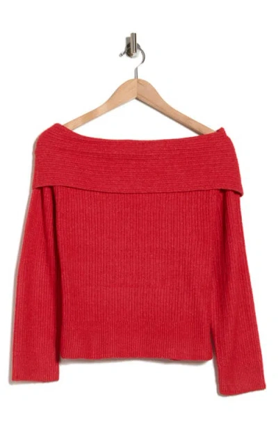 Rdi Marylin Cowl Neck Sweater In Red