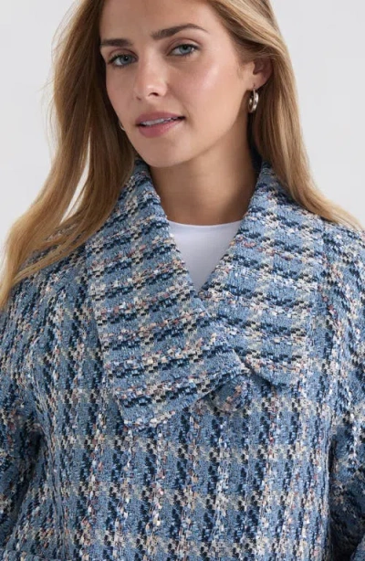 Nvlt Oversized Knit Bomber Jacket In Multi