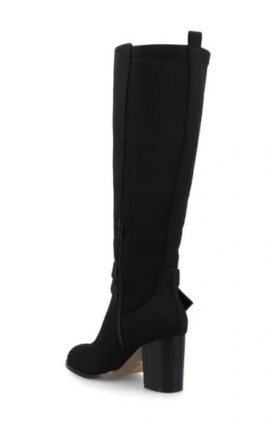 Journee Collection Avalonn Block Heel Boot In Black