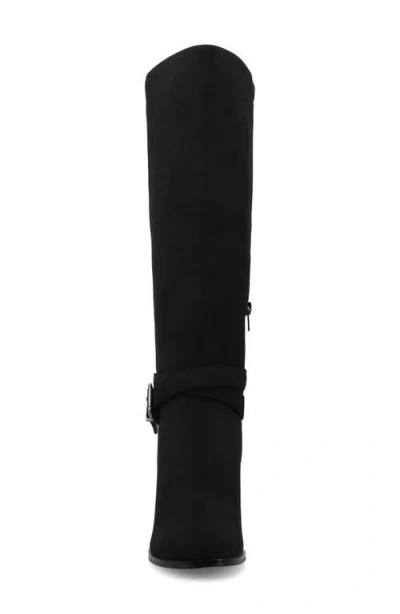 Journee Collection Avalonn Block Heel Boot In Black