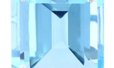 Effy Blue Topaz & White Sapphire Drop Huggie Hoop Earrings In Metallic