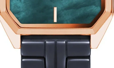 Ak Anne Klein Navy Mother Of Pearl & Diamond Dial Bracelet Watch, 24mm In Multi