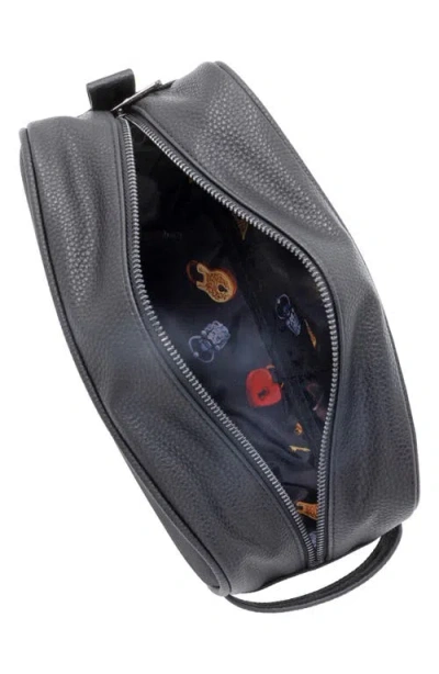 Robert Graham Skipper Faux Leather Dopp Kit In Black