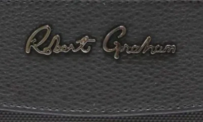 Robert Graham Skipper Faux Leather Dopp Kit In Black