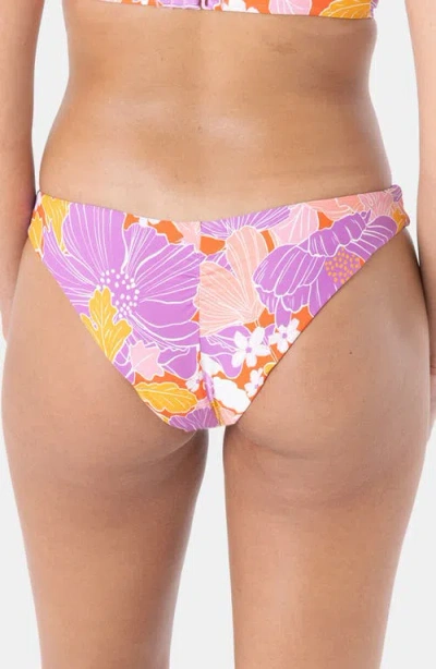 Roxy Women's Bell Bottom Blooms Ruched Underwire Bikini Top In Multi