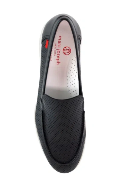 Marc Joseph New York Bayview Lane Perforated Loafer In Black