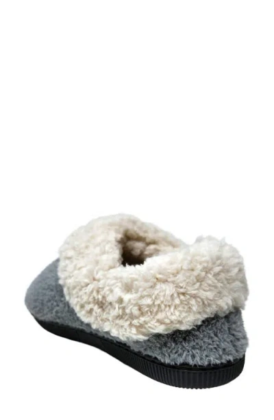 Gaahuu Cozee Faux Shearling Lined Slipper In Gray