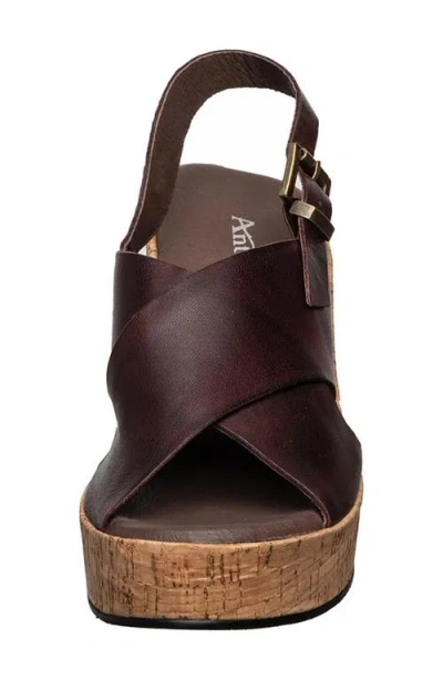 Antelope Aly Wedge Platform Sandal In Brown