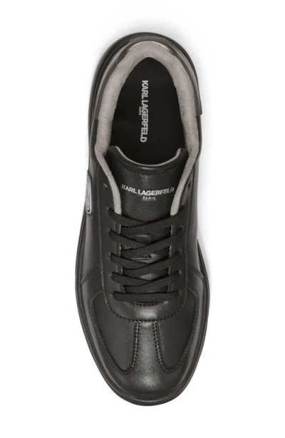 Karl Lagerfeld Paris Karl Head Patch Racer Toe Sneaker In Animal Print