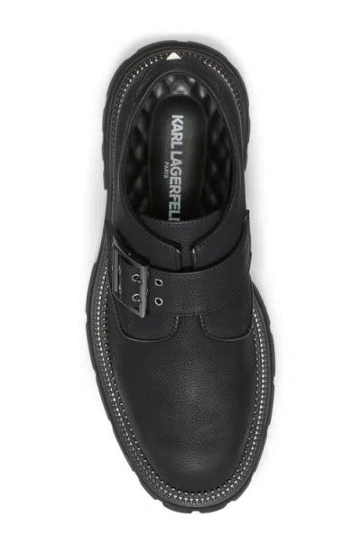 Karl Lagerfeld Men's Leather Derbys In Animal Print