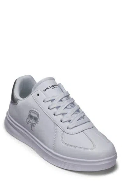 Karl Lagerfeld Paris Karl Head Patch Racer Toe Sneaker In Animal Print