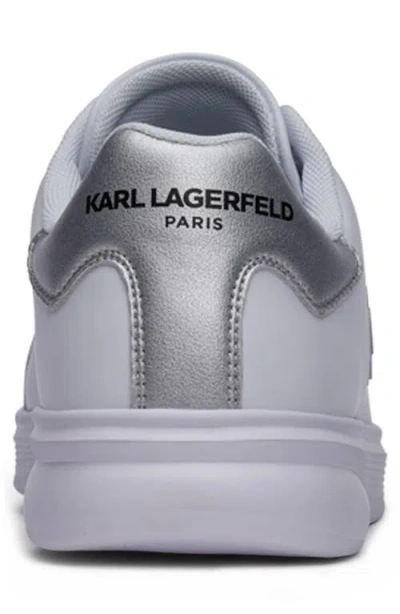 Karl Lagerfeld Paris Karl Head Patch Racer Toe Sneaker In Animal Print