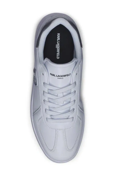 Karl Lagerfeld Paris Karl Head Patch Racer Toe Sneaker In Animal Print