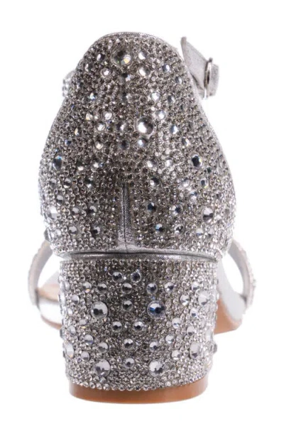 Lady Couture Dazzle Crystal Embellished Block Heel Sandal In Multi