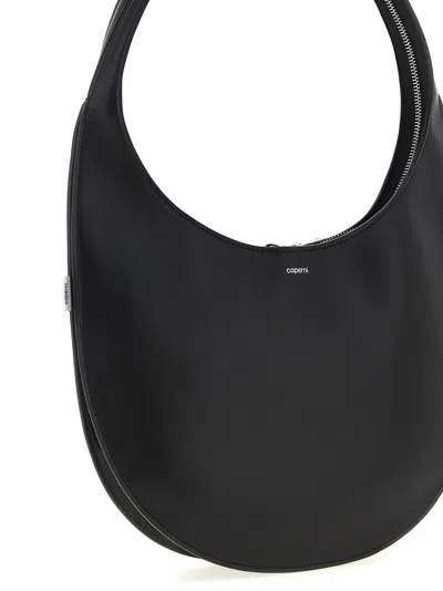 Coperni Medium Soft Swipe Leather Shoulder Bag In Black