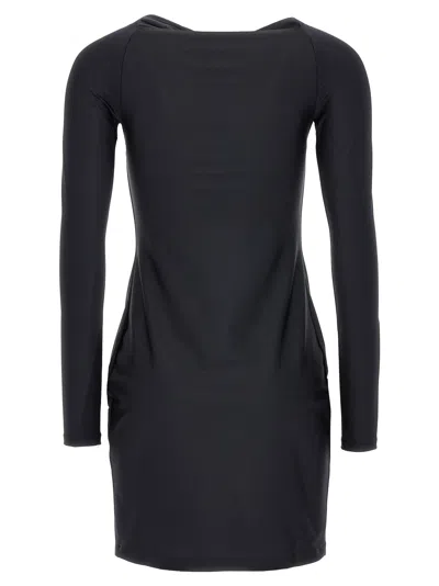Coperni Twisted Dress In Black